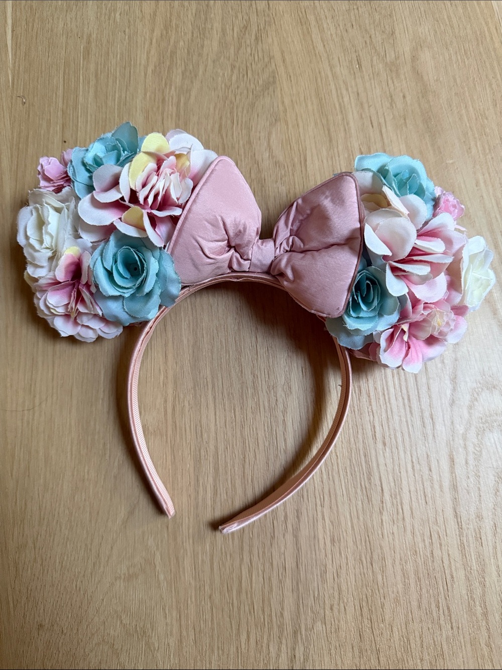 Pink Floral Minnie Ears